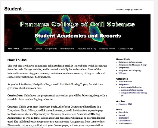 ScreenShotStudentBlog